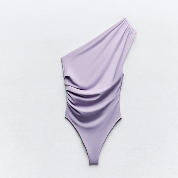 ZARA Shaping Asymmetric Bodysuit - Picture 6 of 8